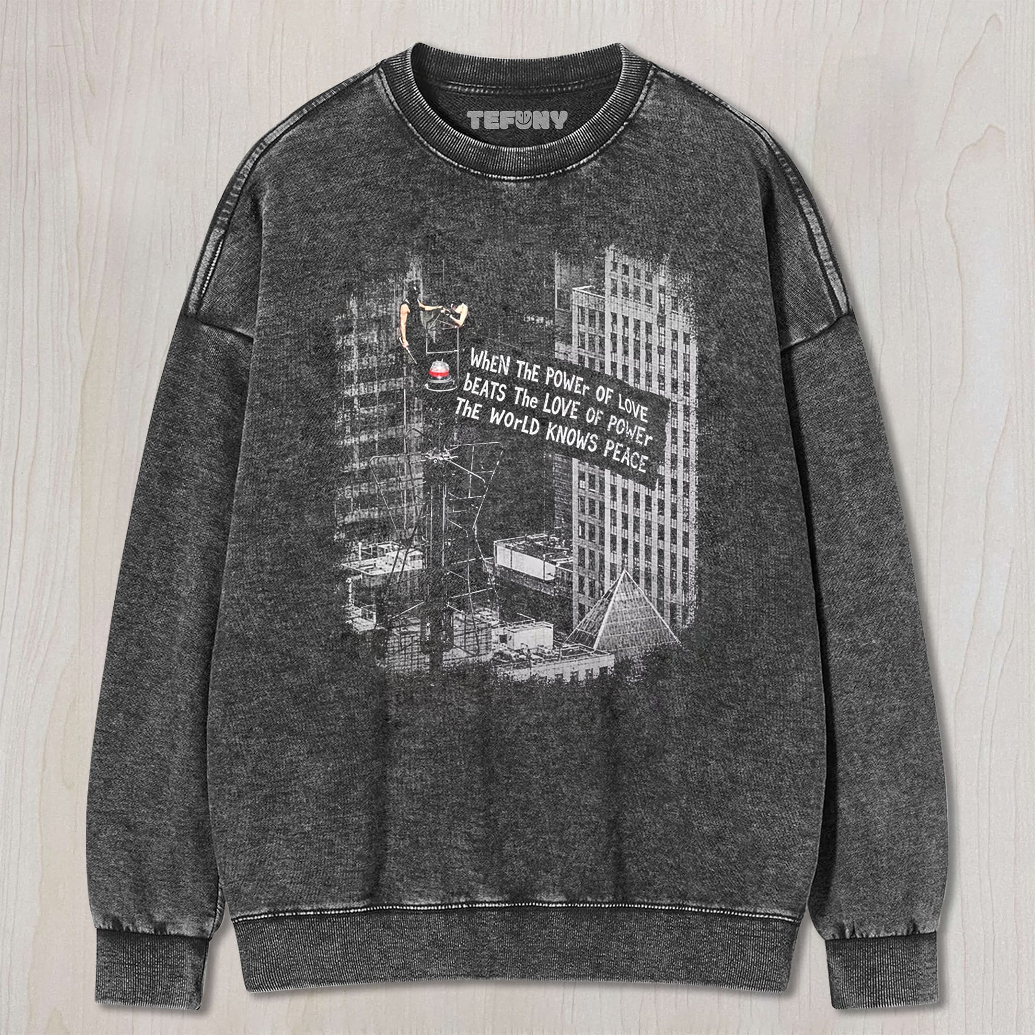 WHEN LOVE BEATS POWER V2 UNISEX TEE, TANK TOP, LAYERED LS, SWEATSHIRT & HOODIE