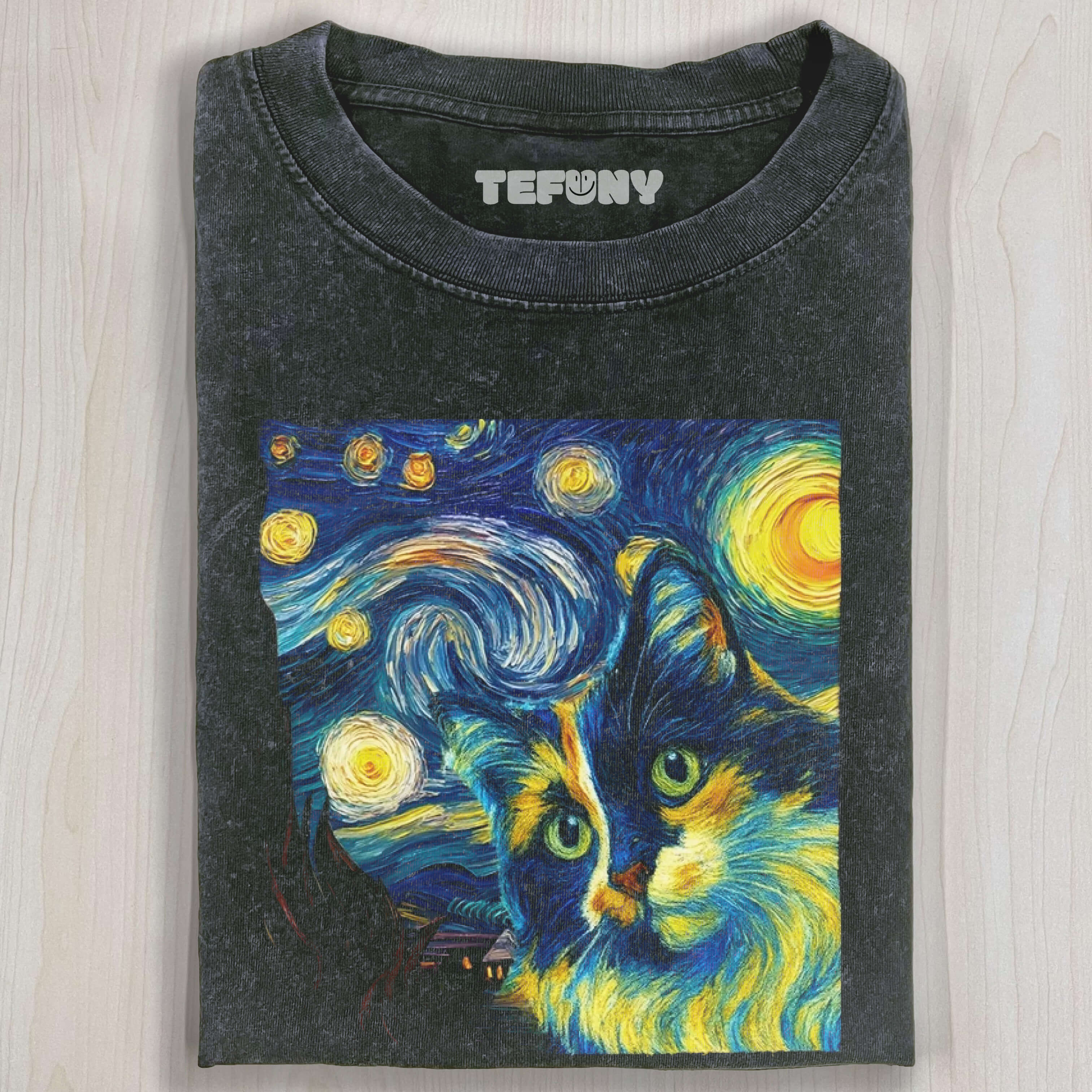 WHISKERS IN A WHIRL OF STARS TEE