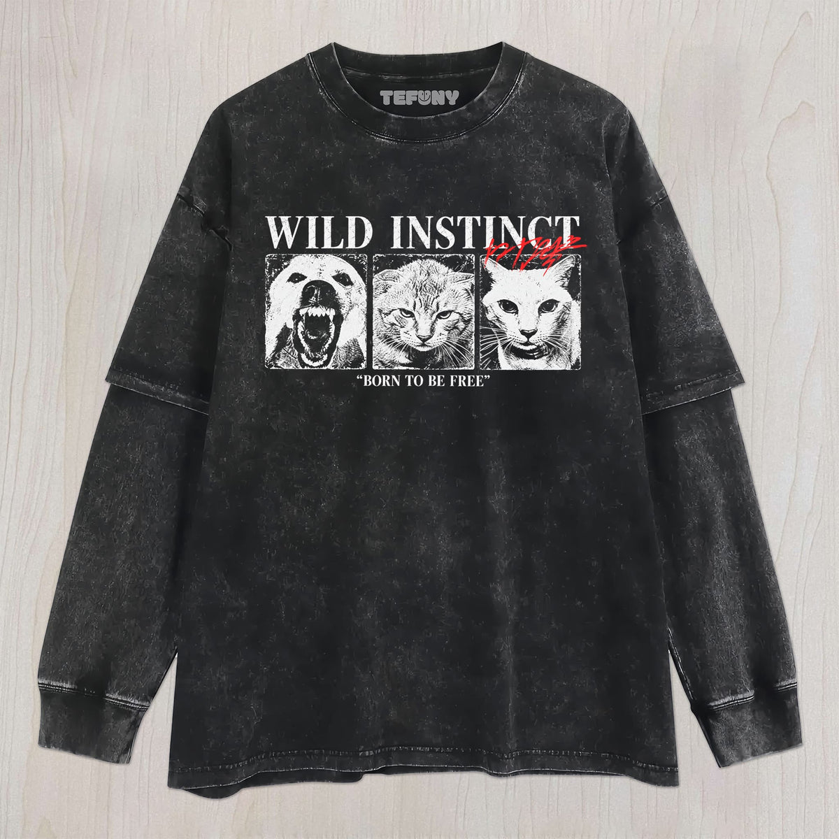 WILD INSTINCT PET MEME UNISEX TEE, TANK TOP, LAYERED LS, SWEATSHIRT & HOODIE