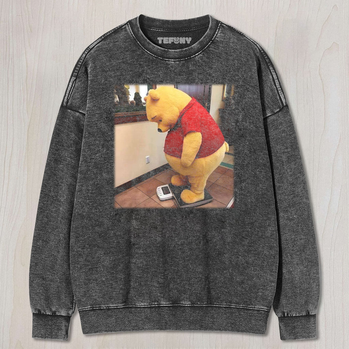 WINNIE THE POOH ON THE SCALE UNISEX TEE, TANK TOP, LAYERED LS, SWEATSHIRT & HOODIE