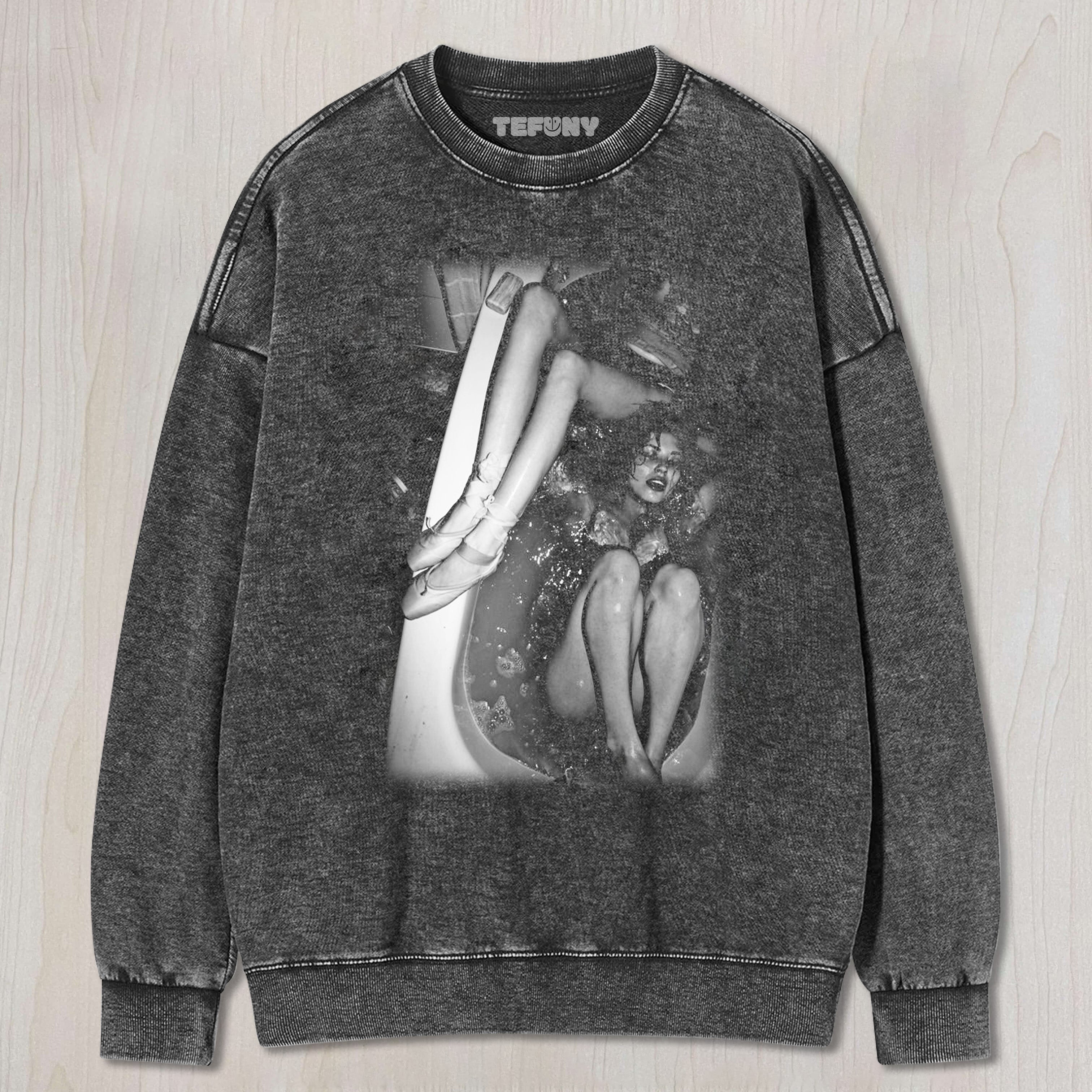 WOMAN IN BATHTUB T-SHIRT