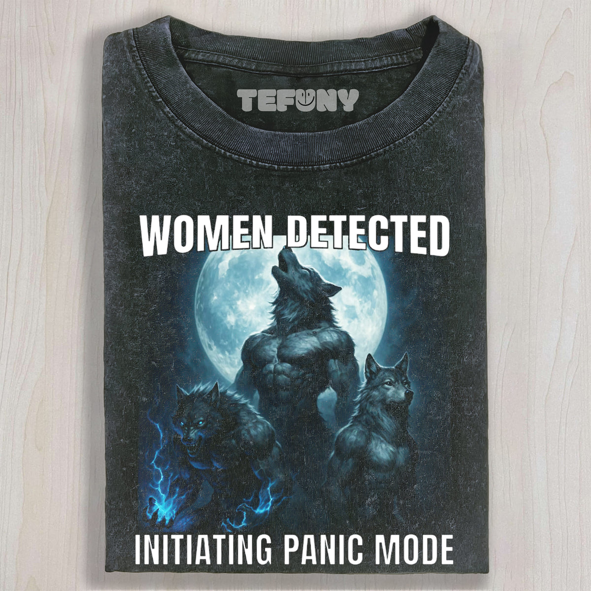 WOMEN DECTED WEREWOLF MEME UNISEX TEE, TANK TOP, LAYERED LS, SWEATSHIRT & HOODIE