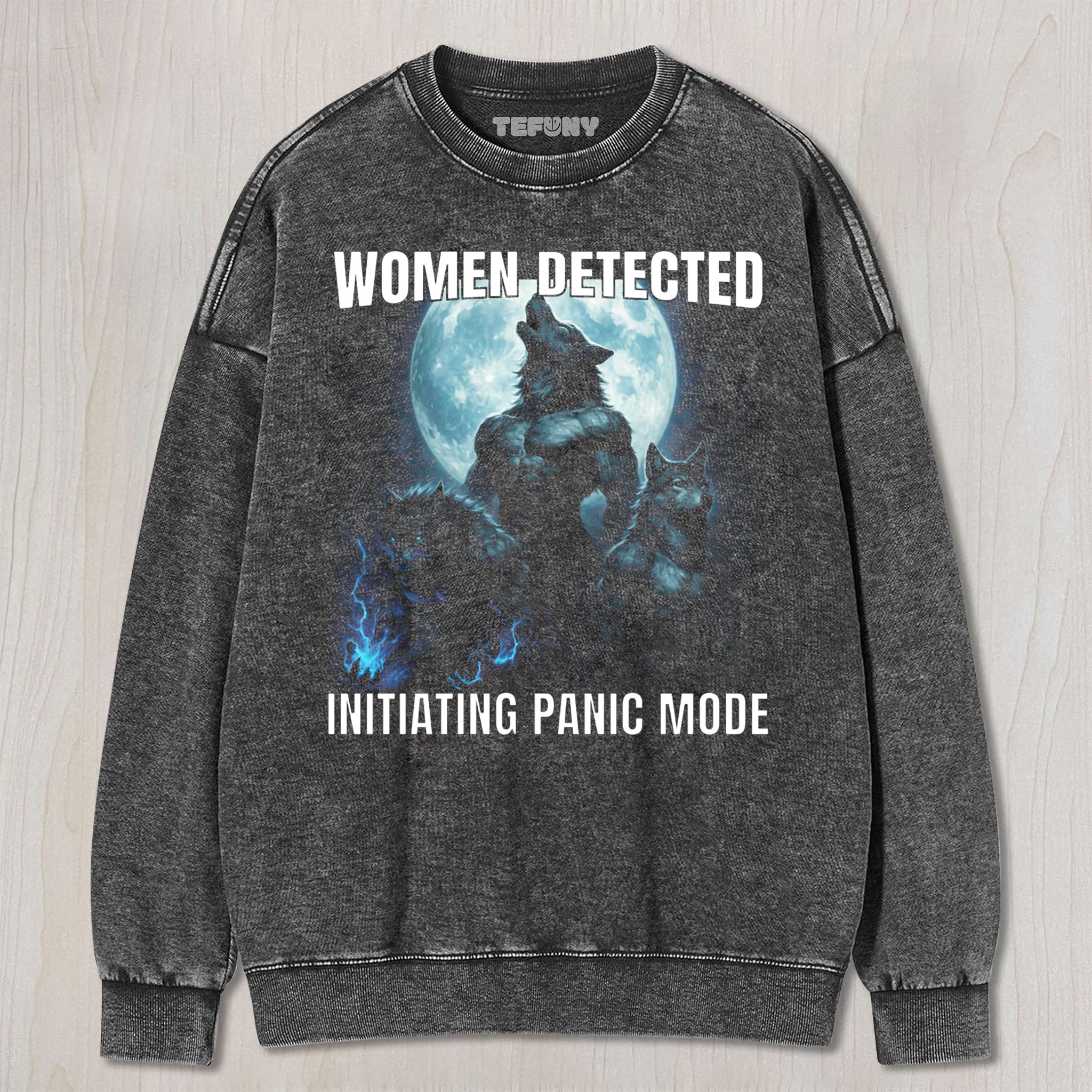 WOMEN DECTED WEREWOLF MEME UNISEX TEE, TANK TOP, LAYERED LS, SWEATSHIRT & HOODIE