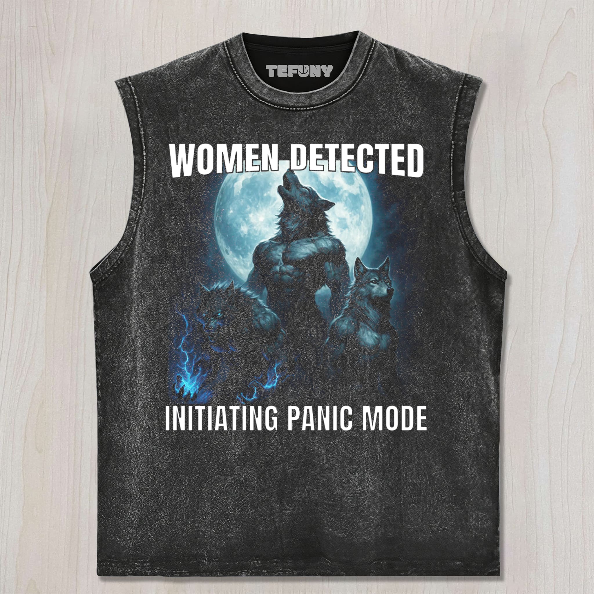 WOMEN DECTED WEREWOLF MEME UNISEX TEE, TANK TOP, LAYERED LS, SWEATSHIRT & HOODIE