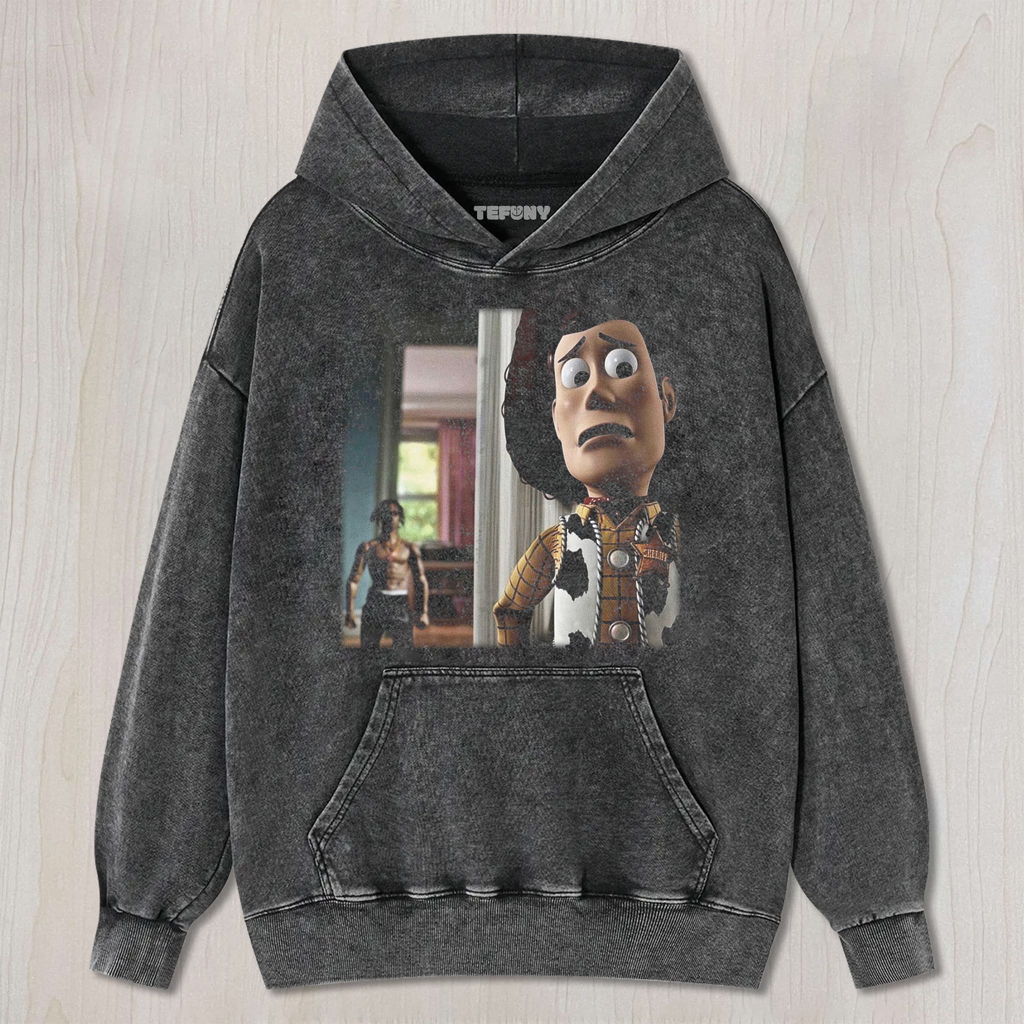 WOODY AND TRAVIS SCOTT UNISEX TEE, TANK TOP, LAYERED LS, SWEATSHIRT & HOODIE