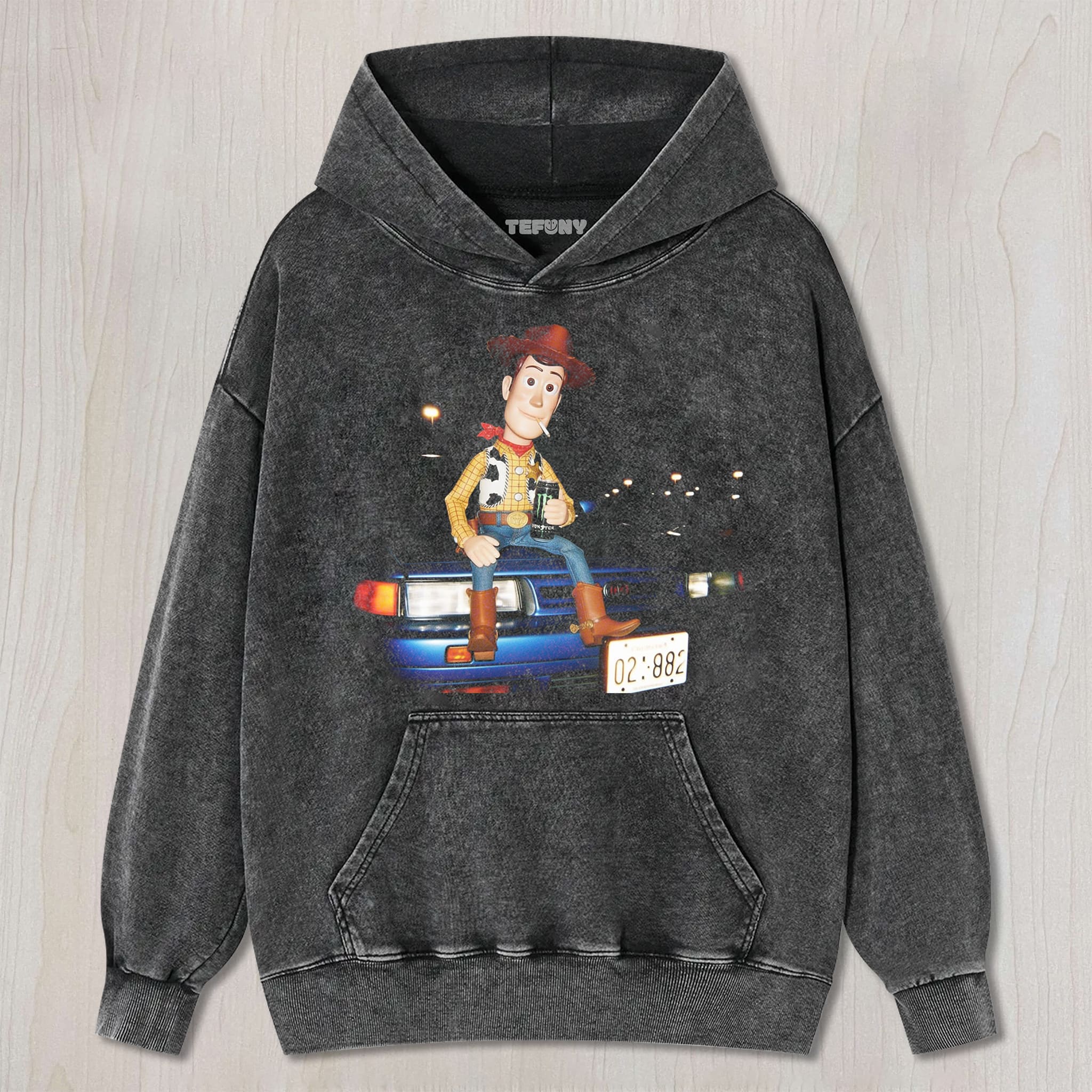 WOODY SAT OUTSIDE THE CAR UNISEX TEE, TANK TOP, LAYERED LS, SWEATSHIRT & HOODIE