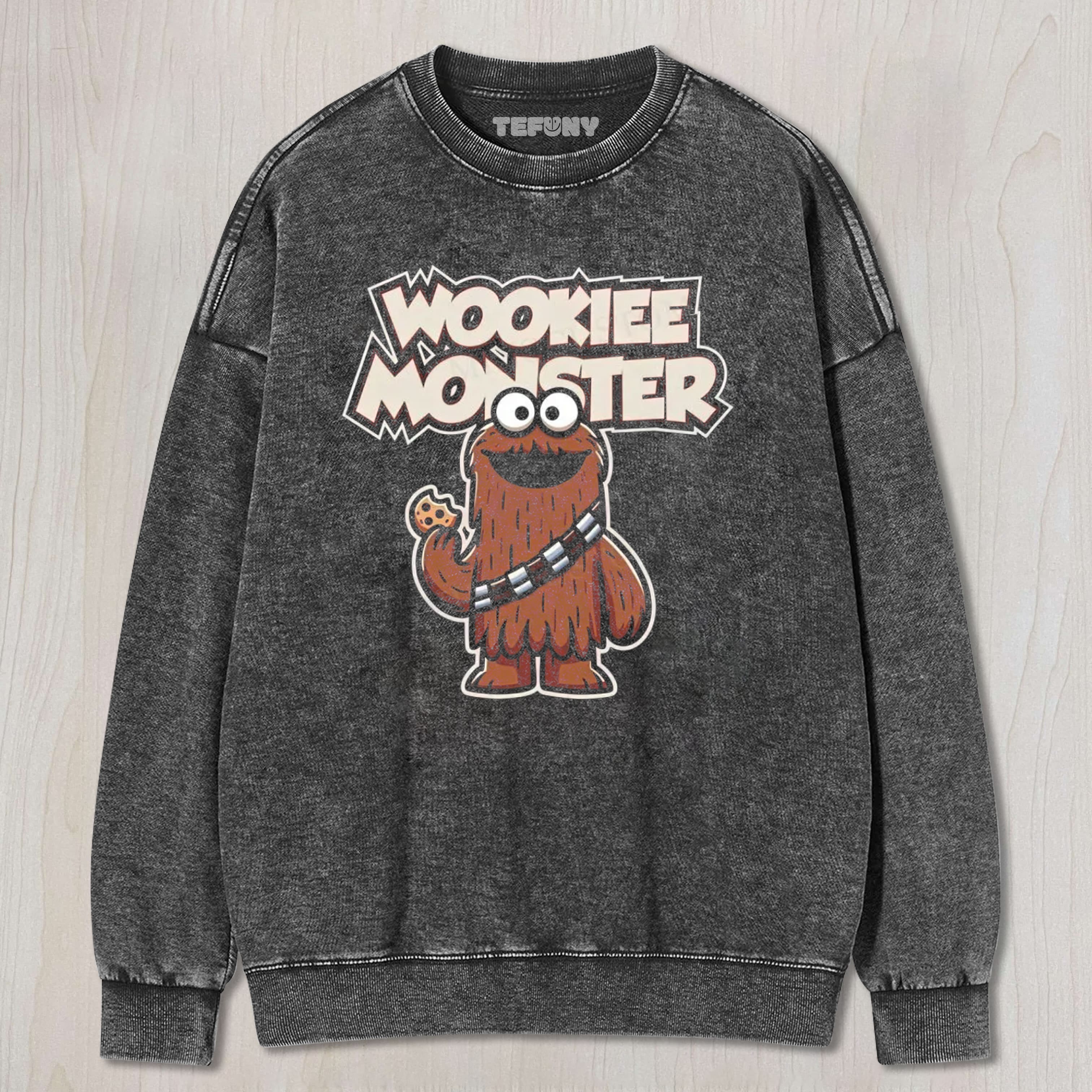 WOOKIEE MONSTER SESAME STAR WARS UNISEX TEE, TANK TOP, LAYERED LS, SWEATSHIRT & HOODIE