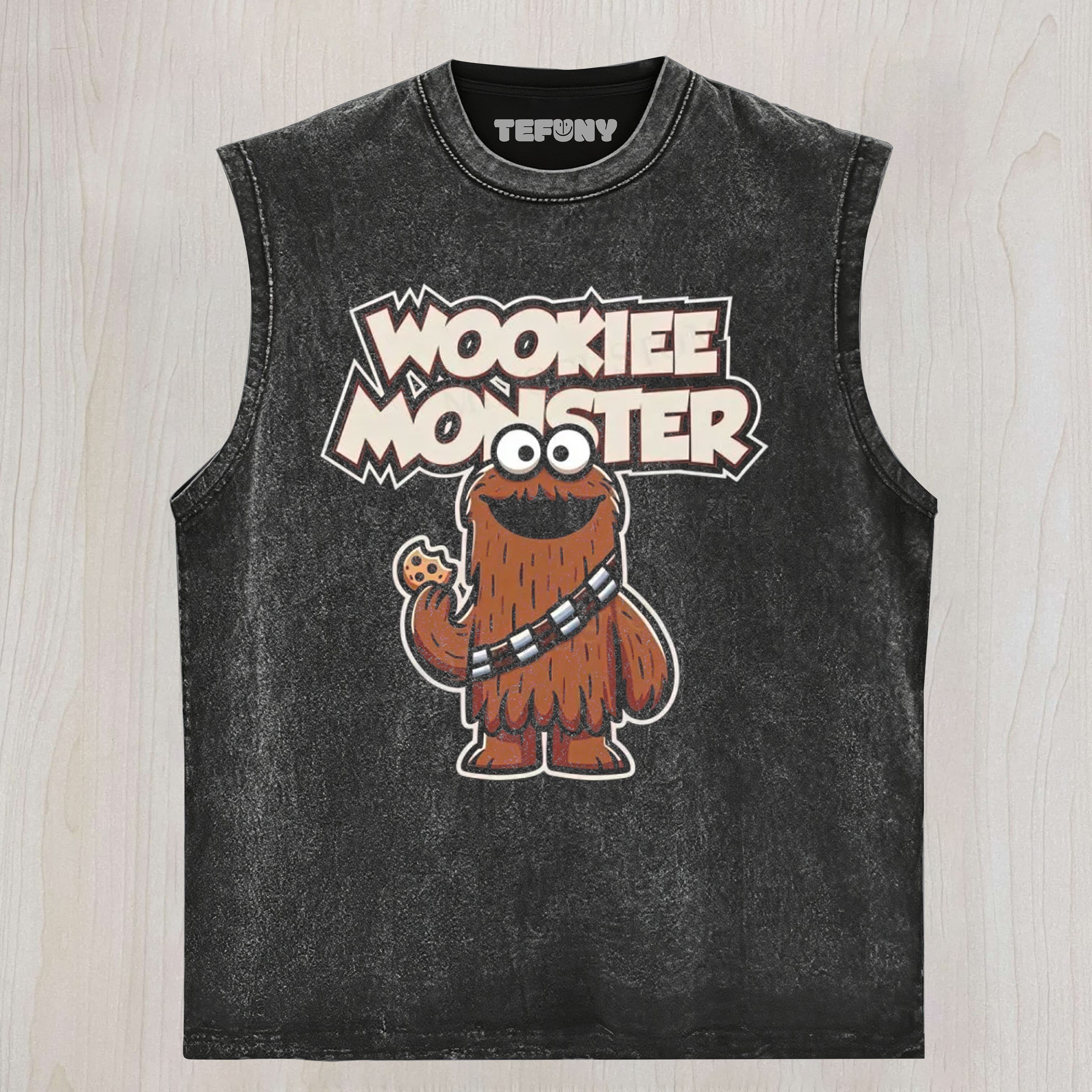 WOOKIEE MONSTER SESAME STAR WARS UNISEX TEE, TANK TOP, LAYERED LS, SWEATSHIRT & HOODIE