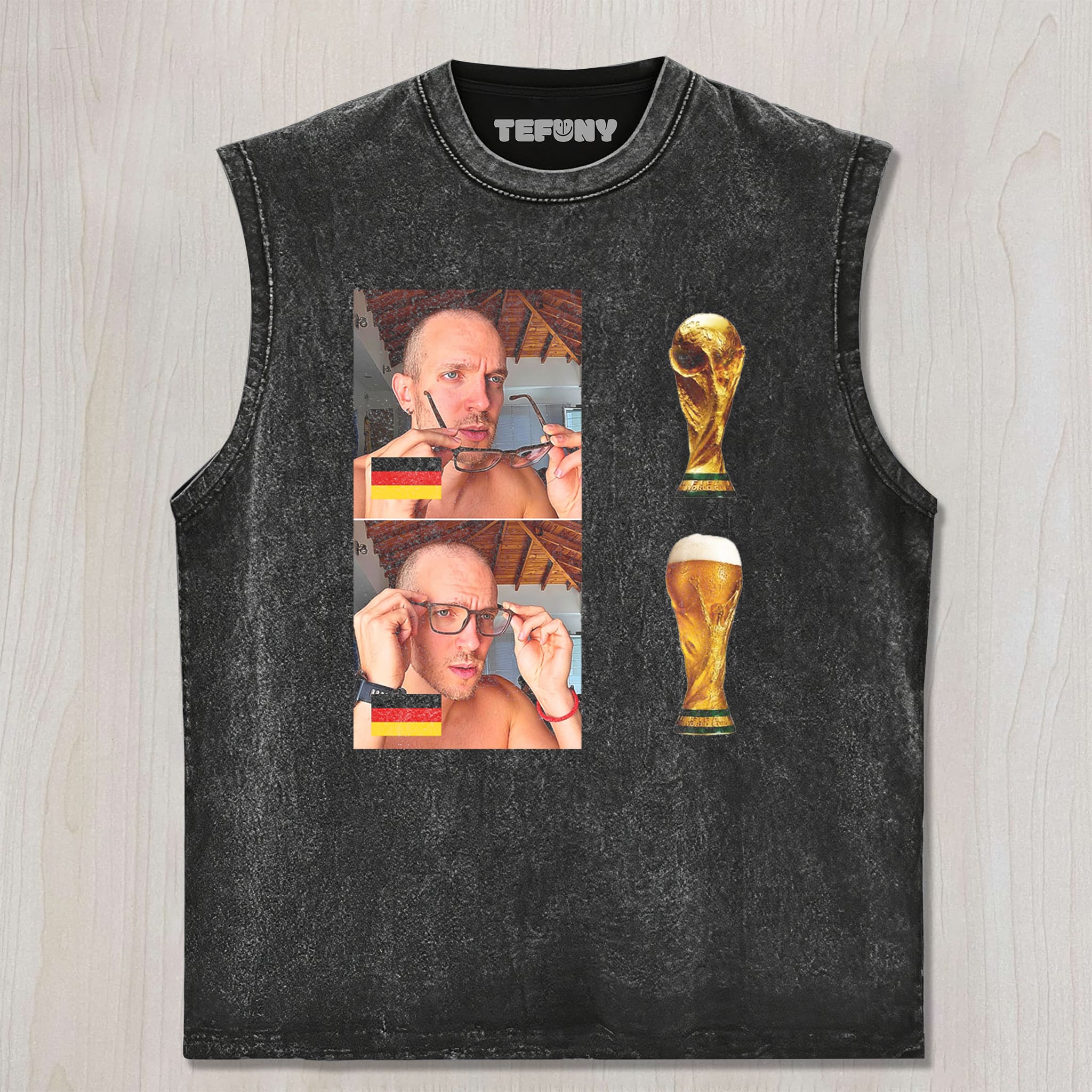 WORLD CUP FUNNY MEME UNISEX TEE, TANK TOP, LAYERED LS, SWEATSHIRT & HOODIE