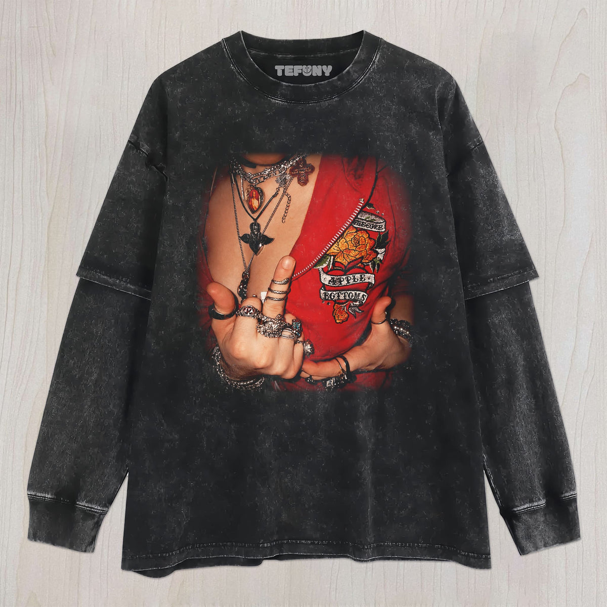 Y2K BIG & MIDDLE FINGER UNISEX TEE, TANK TOP, LAYERED LS, SWEATSHIRT & HOODIE