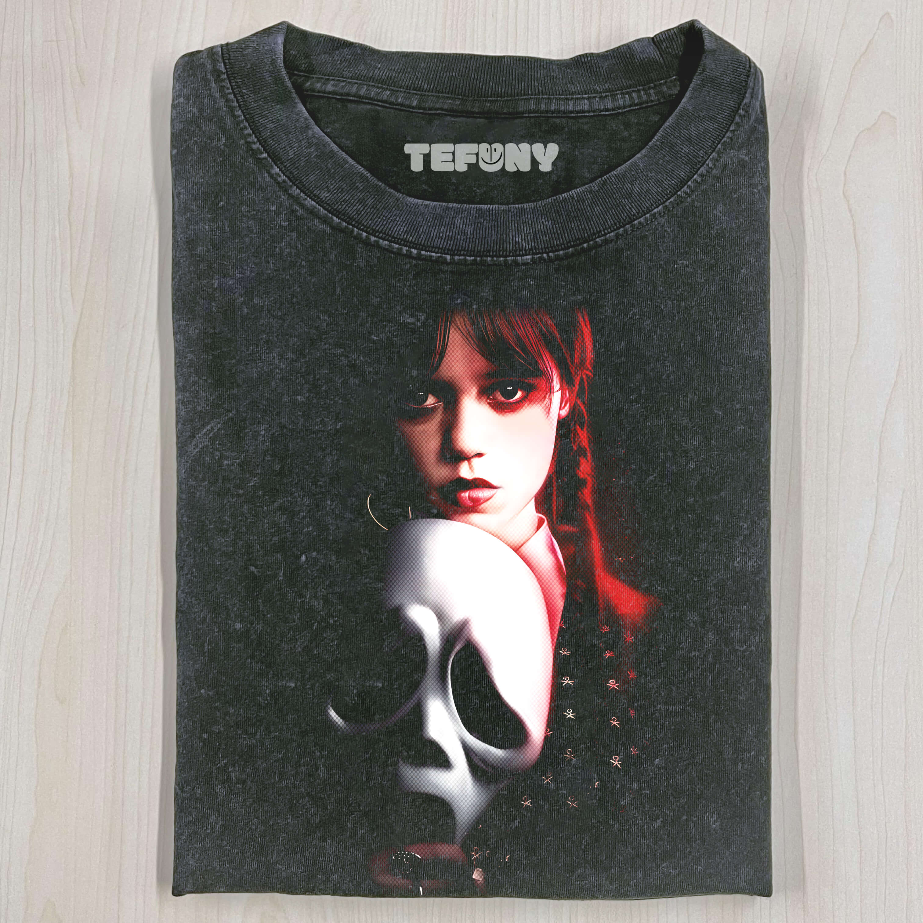 SCREAM & WEDNESDAY ADDAMS T-SHIRT