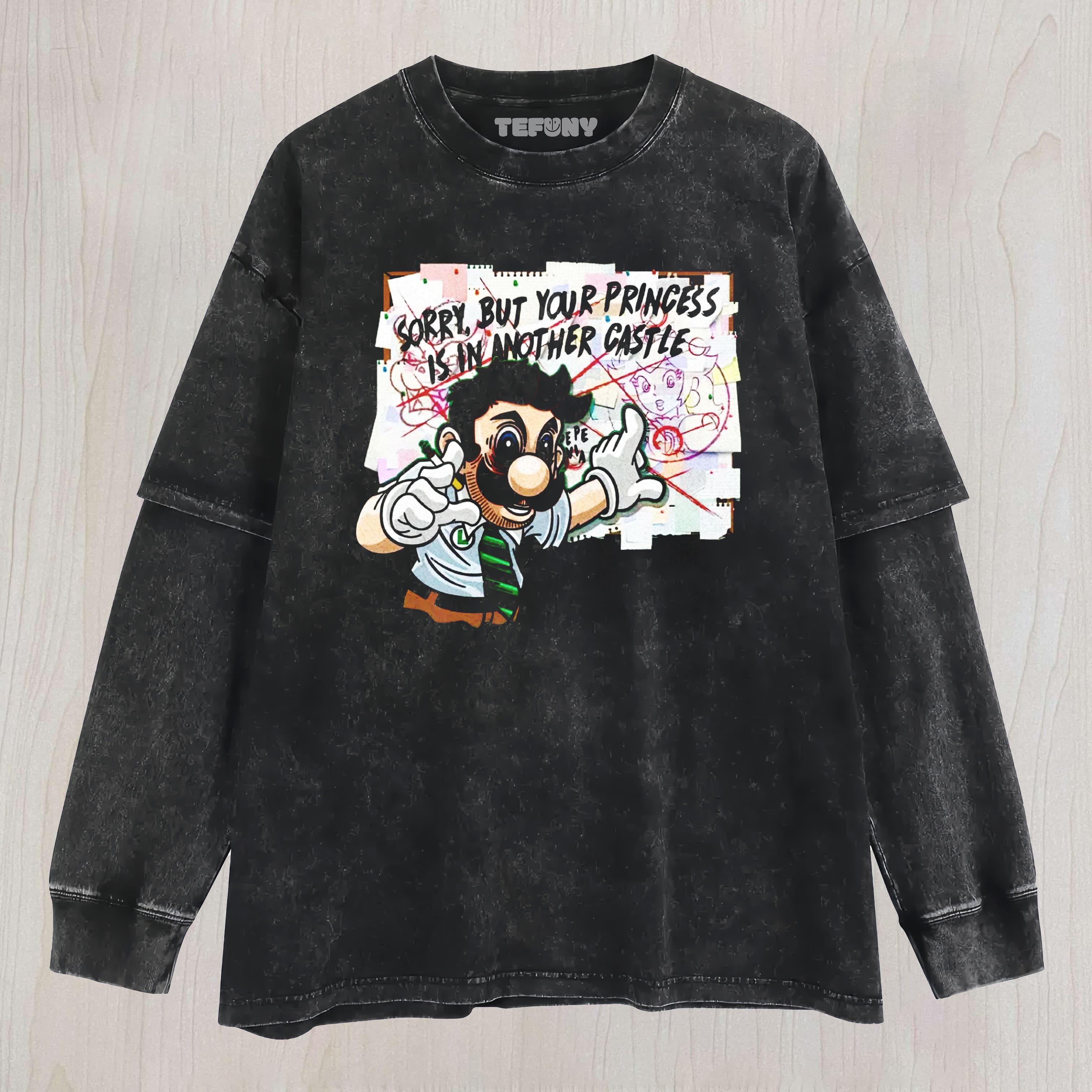 YOUR PRINCESS IS IN ANOTHER CASTLE UNISEX TEE, TANK TOP, LAYERED LS, SWEATSHIRT & HOODIE