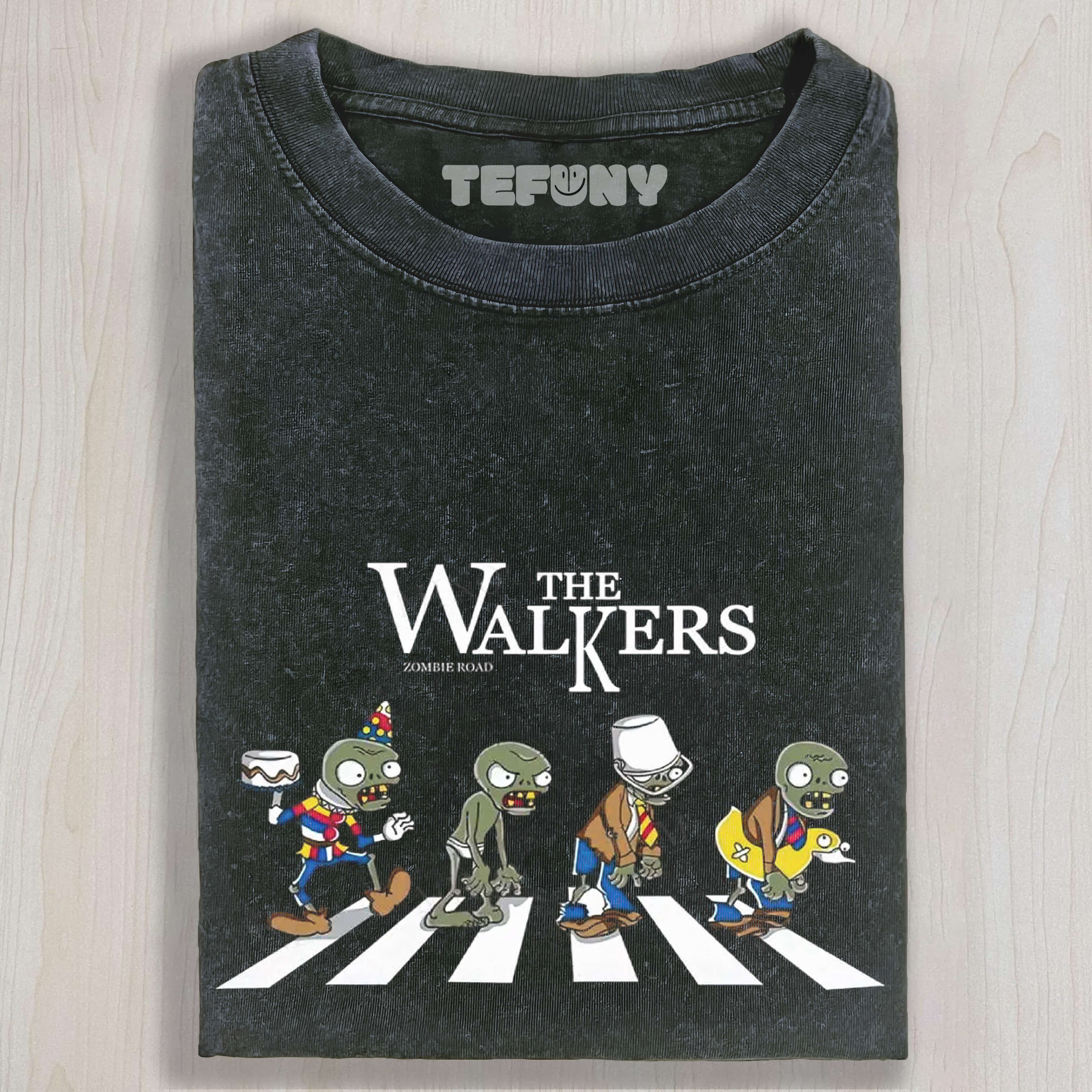 ZOMBIE THE WALKERS ABBEY ROAD UNISEX TEE, TANK TOP, LAYERED LS, SWEATSHIRT & HOODIE