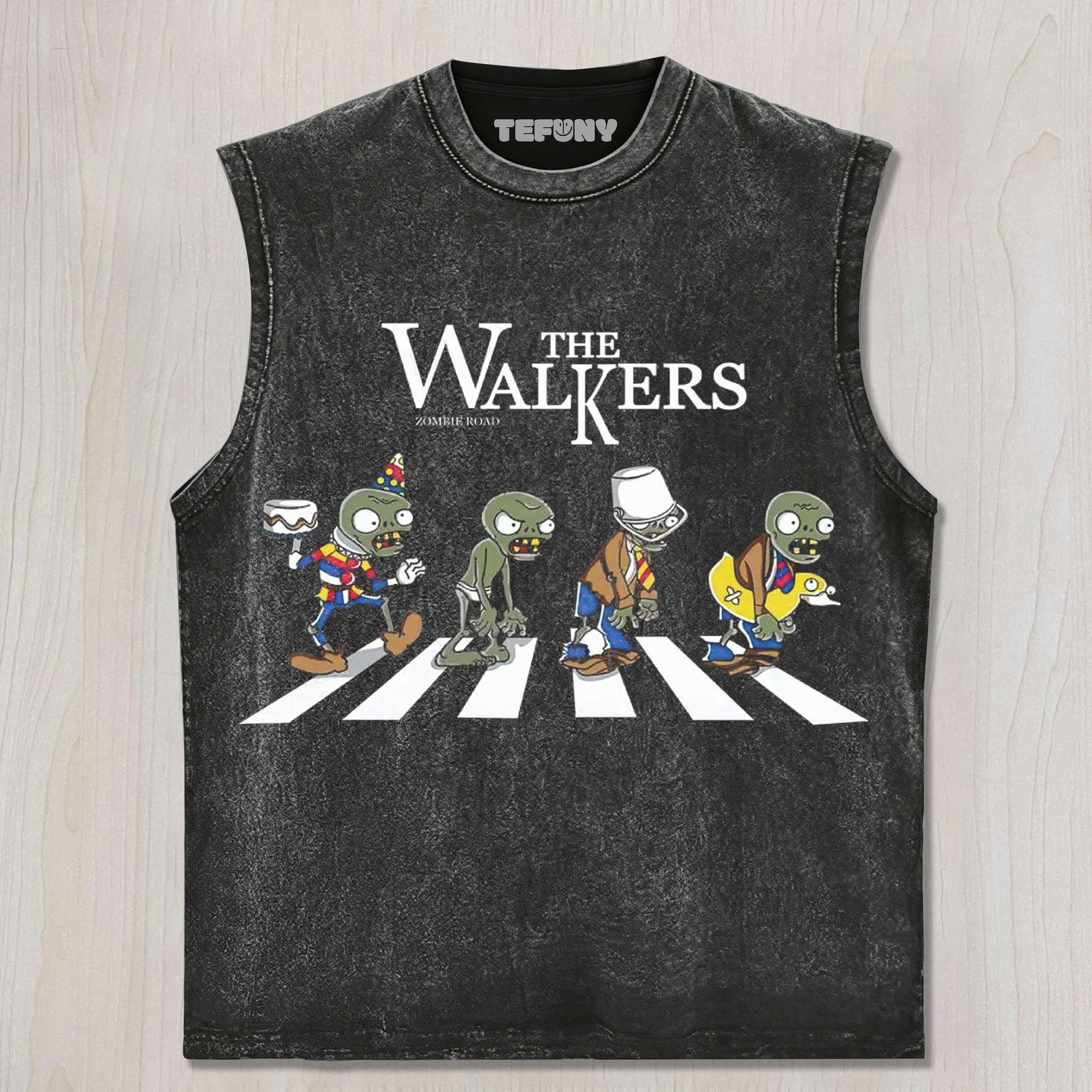ZOMBIE THE WALKERS ABBEY ROAD UNISEX TEE, TANK TOP, LAYERED LS, SWEATSHIRT & HOODIE