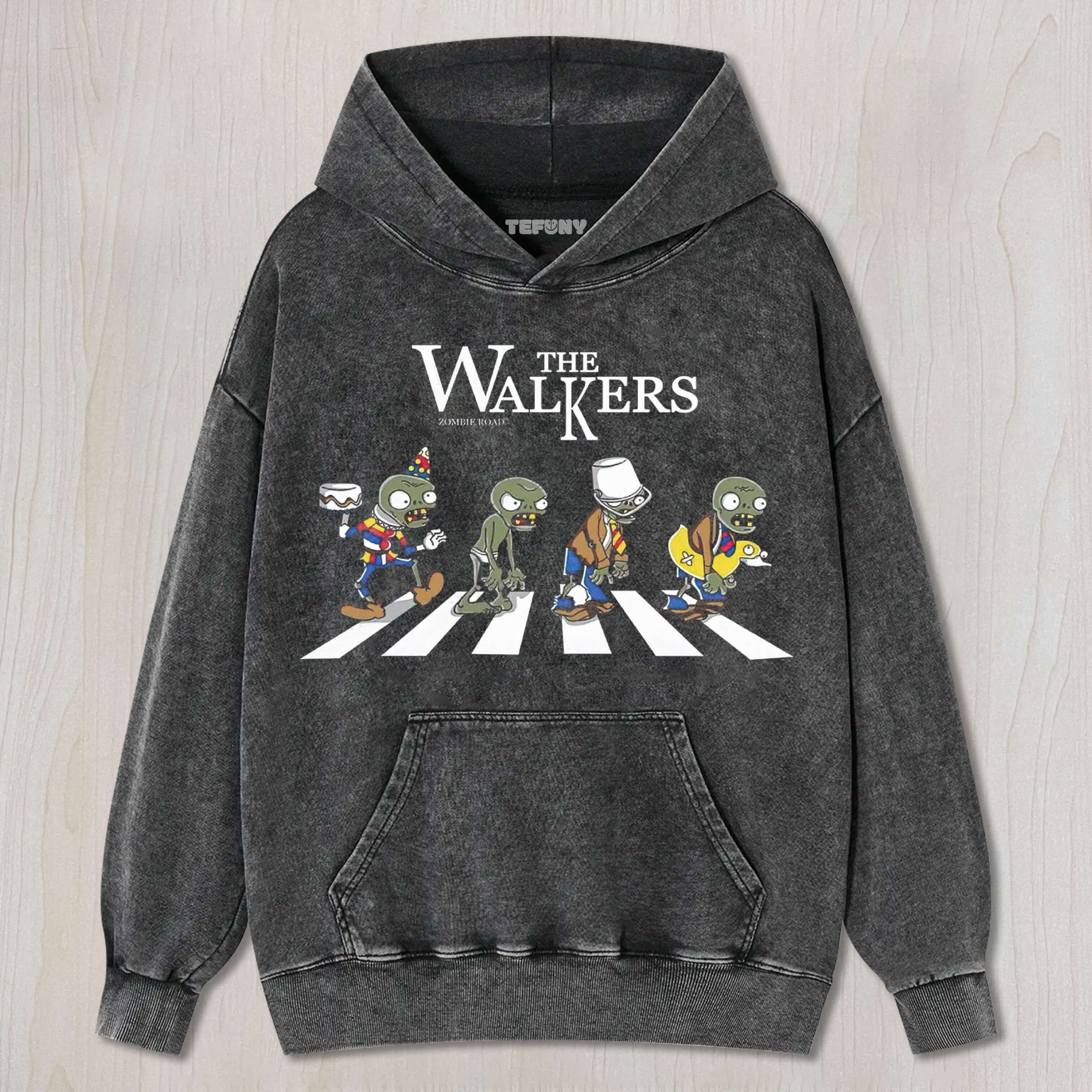 ZOMBIE THE WALKERS ABBEY ROAD UNISEX TEE, TANK TOP, LAYERED LS, SWEATSHIRT & HOODIE
