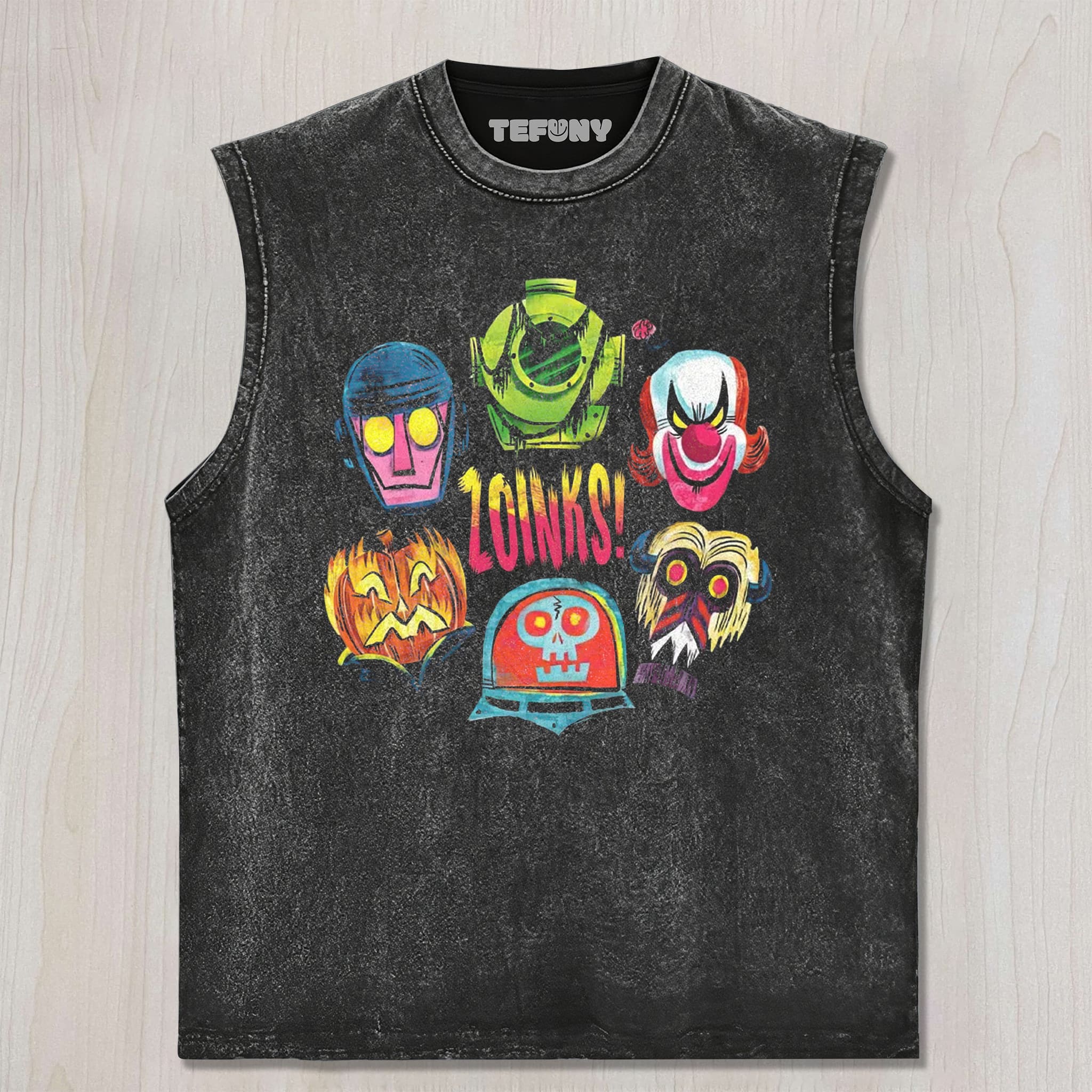 ZOINKS SCOOBY-DOO VILLAIN MASKS UNISEX TEE, TANK TOP, LAYERED LS, SWEATSHIRT & HOODIE