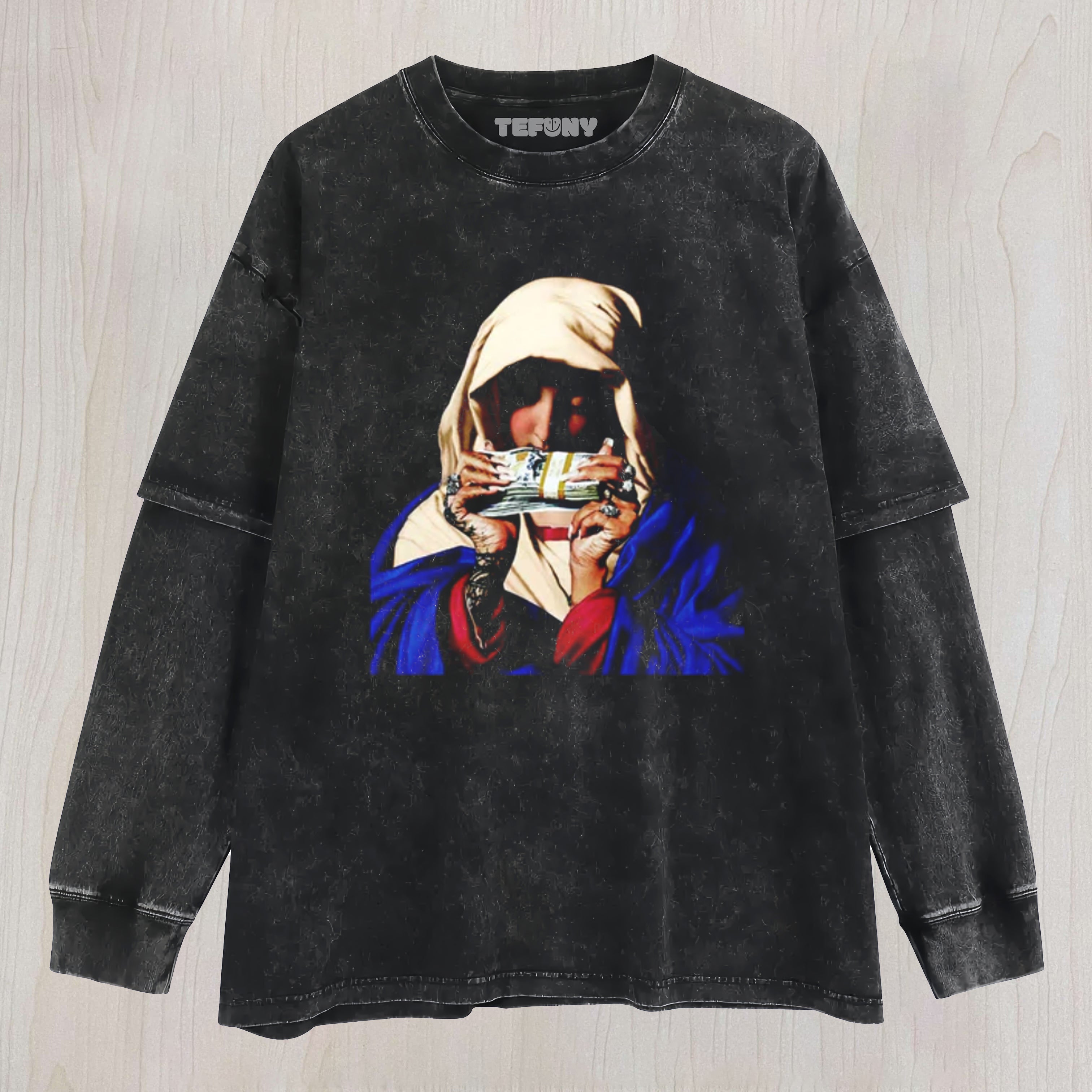 THE MAGIC CUBE PRAYER LAYERED LONG SLEEVE