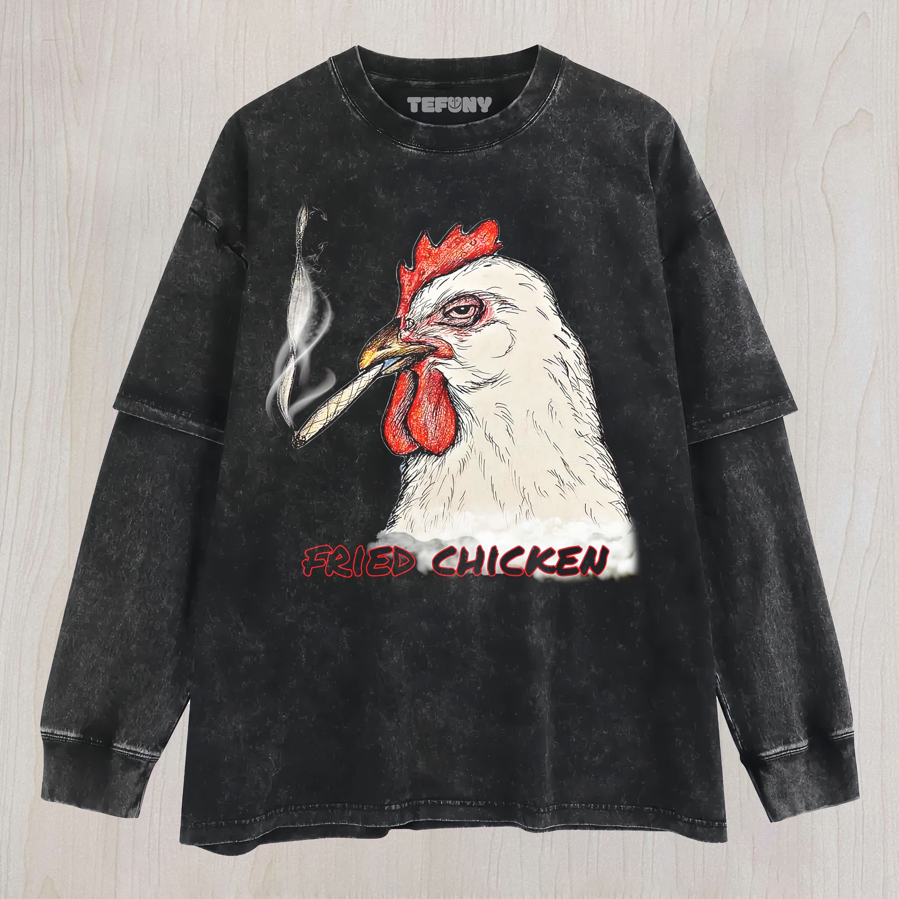FRIED CHICKEN LAYERED LONG SLEEVE